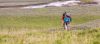 Backpackers in Lamar Valley Yellowstone