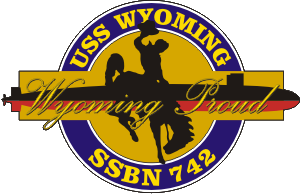 USS Wyoming 742 insignia