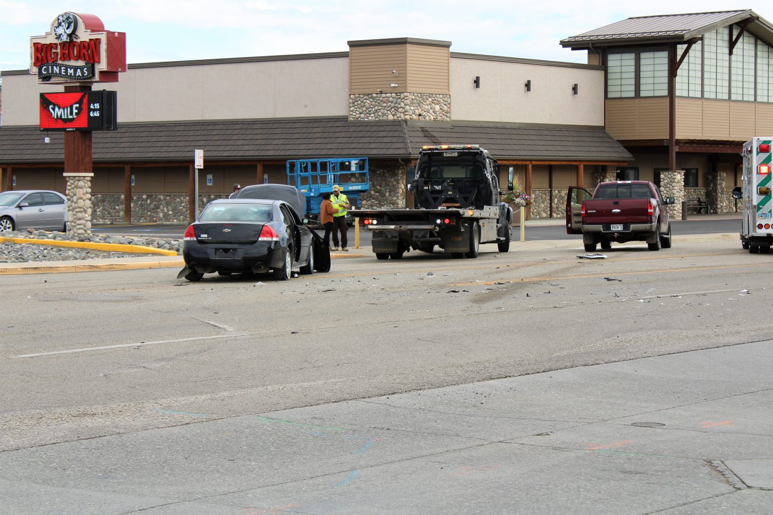 Accident on Big Horn Ave In Front of Big Horn Cinemas