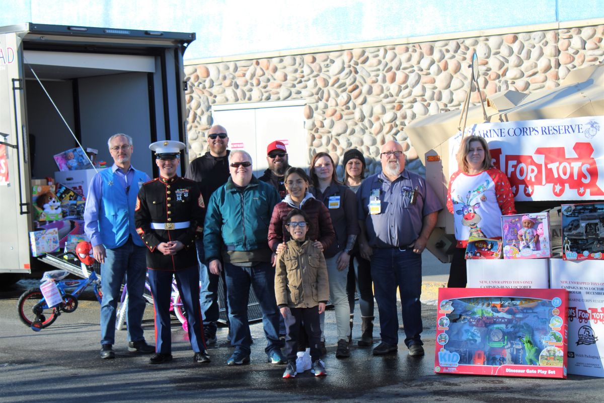 Marine Corps Toys for Tots Drive at Walmart w/ Midway Auto