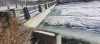 Ice buildup at Lower Southfork Bridge