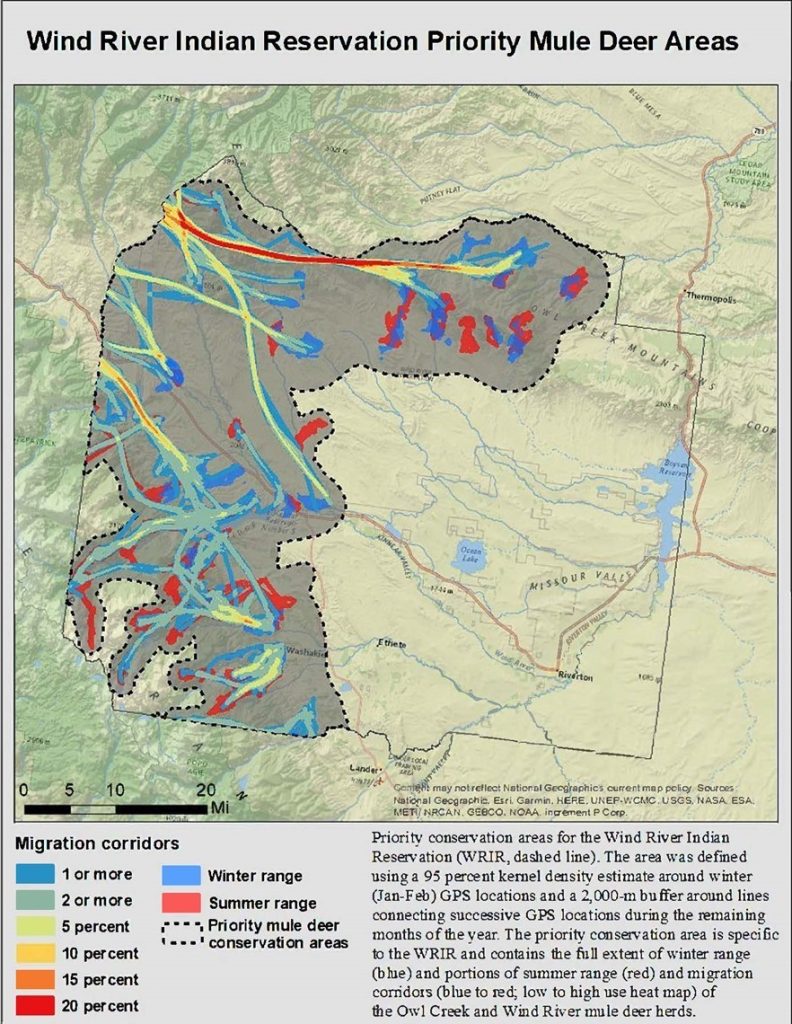 NRCS Wind River Mule Deer Priority Areas