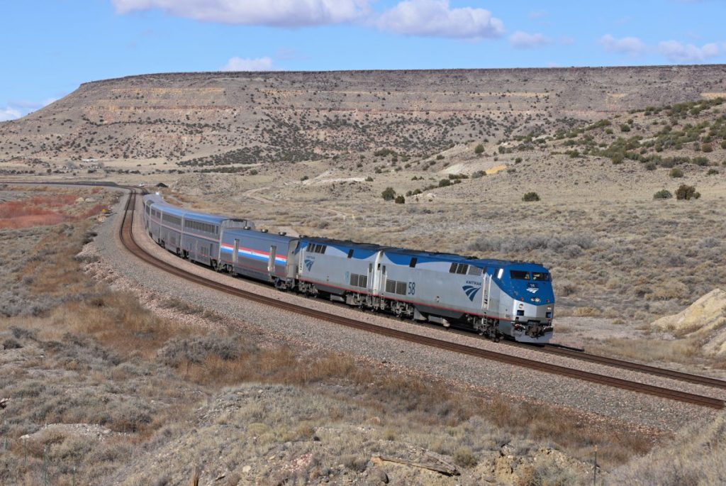 Southwest Chief Amtrak at Laguna, New Mexico