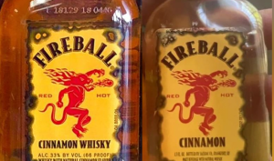 Fireball and Fireball Cinnamon side-by-side