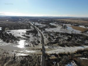 Big Horn River flooding 03-17-23