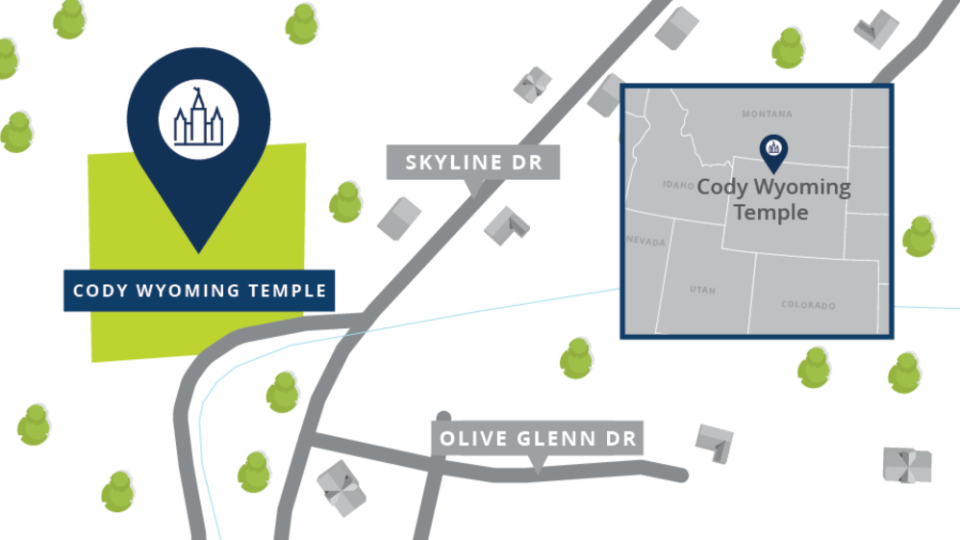 Cody Temple Location Map