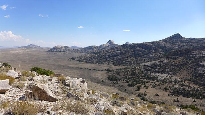 Granite Mountains in Central Wyoming