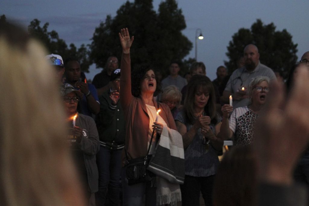 Mourners New Mexico Mass Shooting