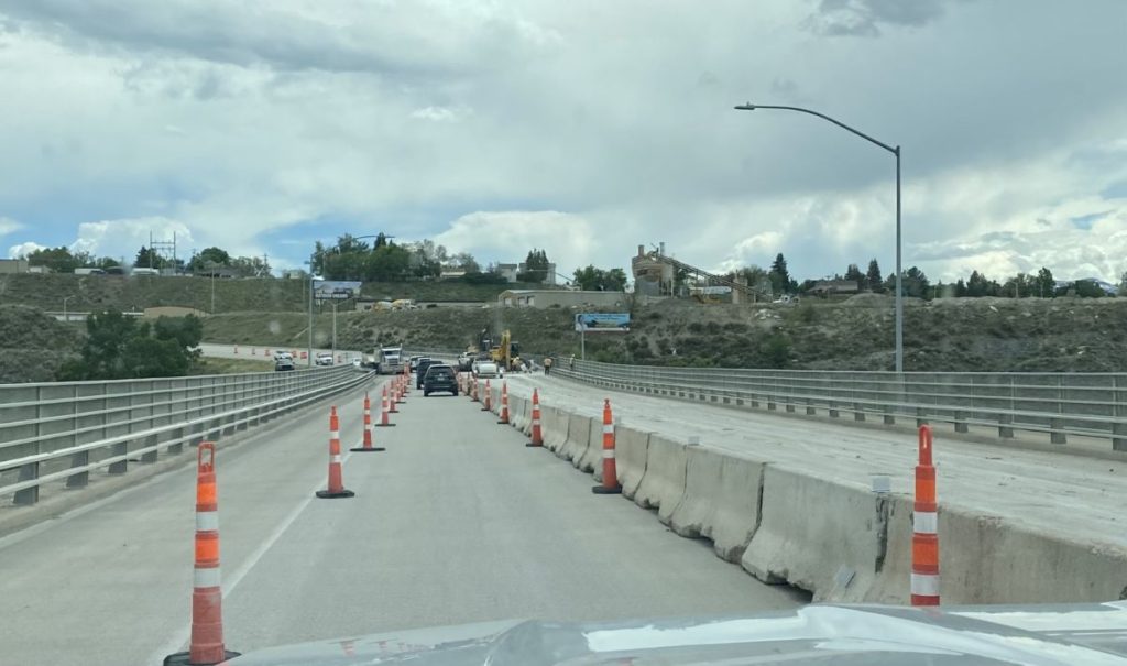 WYDOT Shoshone River bridge rehabilitation traffic
