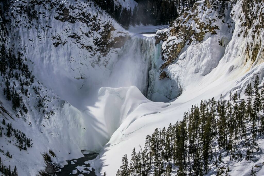Lower Falls in Yellowstone
