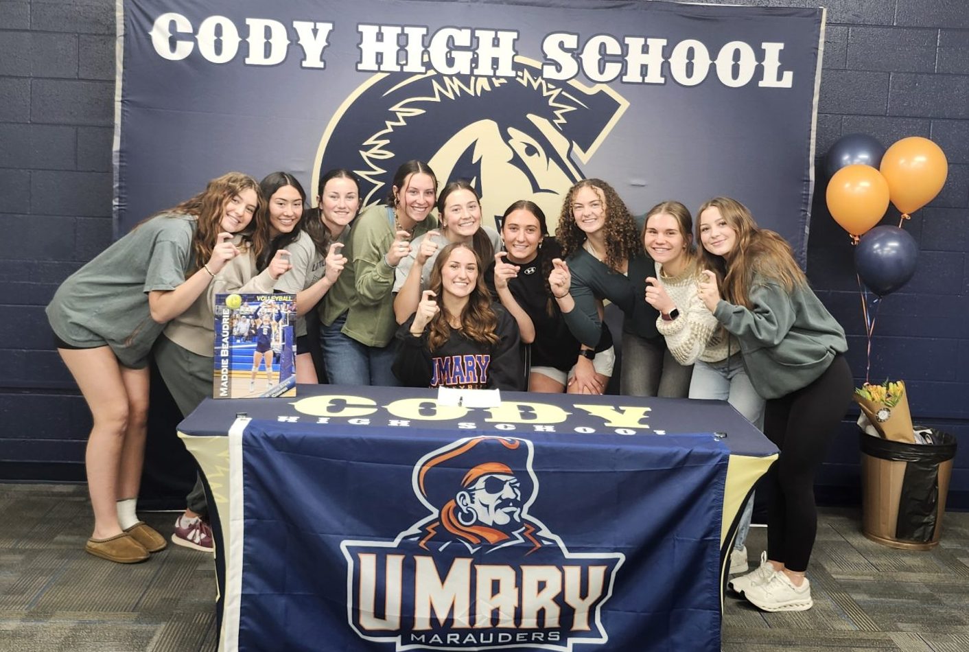 Senior Cody Fillies Volleyball Player Maddie Beaudrie Signs With The University Of Mary For Volleyball